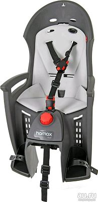 Превью  Велокресло детское HAMAX Siesta Plus incl. Carrier Adapter Серый на багажник 22 кг (552531)